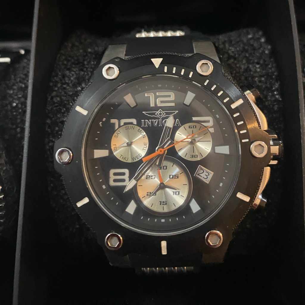 Speedway Chronograph Black Dial Mens Watch
